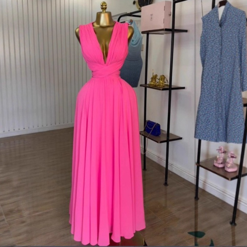 Formal Wear Gowns For Women - Women Long Dress Beach Dresses V