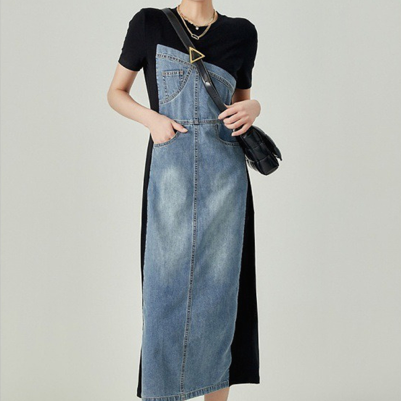 Formal Wear Gowns For Women - Denim Dress Women Long Dresses Round