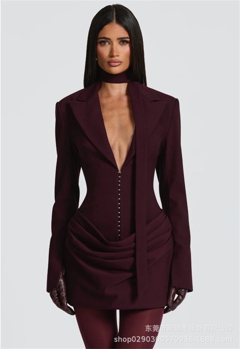 Formal Wear Gowns For Women - Long Scarf Women Suit 1 Piece