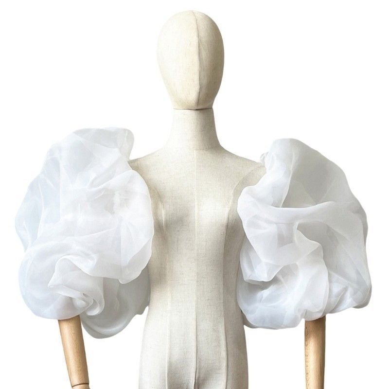 Formal Dress Female - Women's Elegant Designer Puff Organza Arm