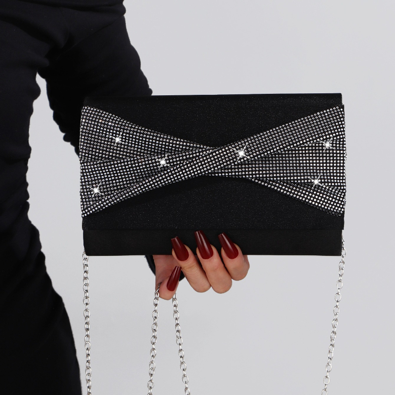 Formal Dress Female - Black Square Evening Bags Female Single