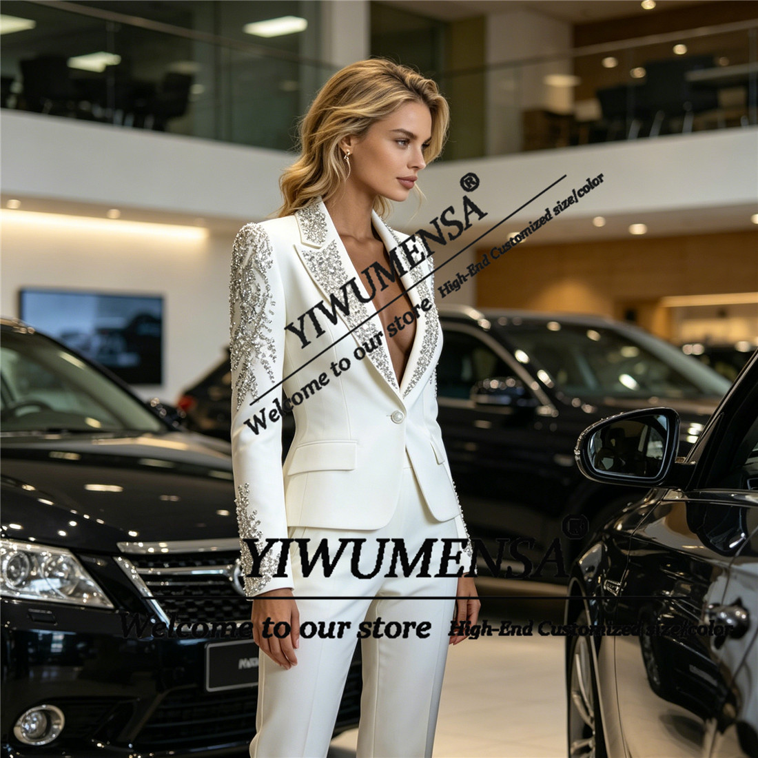 Luxury Women Suits 2 Pieces Se - Women Formal Wear For Party recension och pris