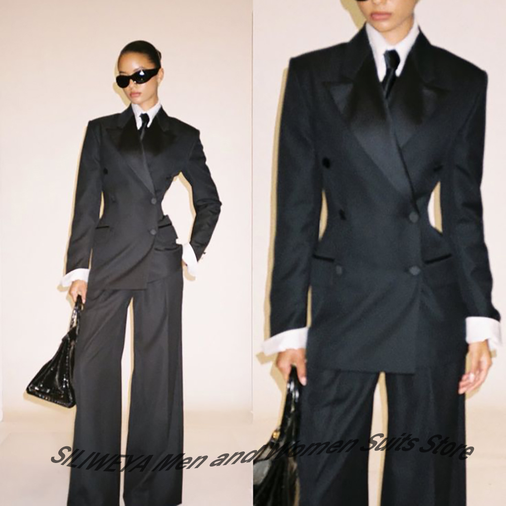 Professional Women's Black Dou - Women'S Formal Wear Tuxedo recension och pris