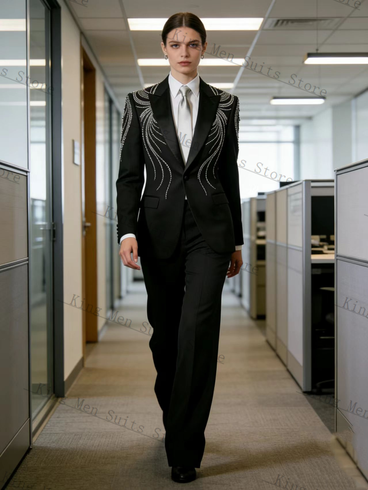 Black Women Suit Set 2 Pcs Bla - Women'S Formal Wear Tuxedo recension och pris