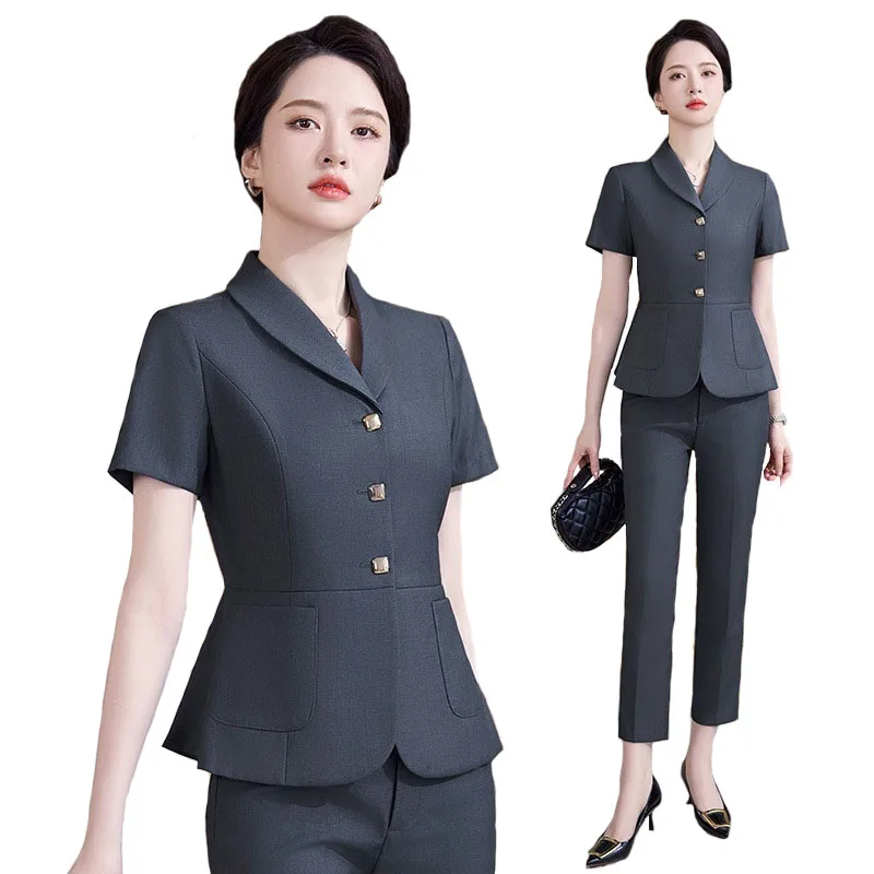 Pop 2024 Summer Formal OL Styl - Women Formal Wear For Interview recension och pris