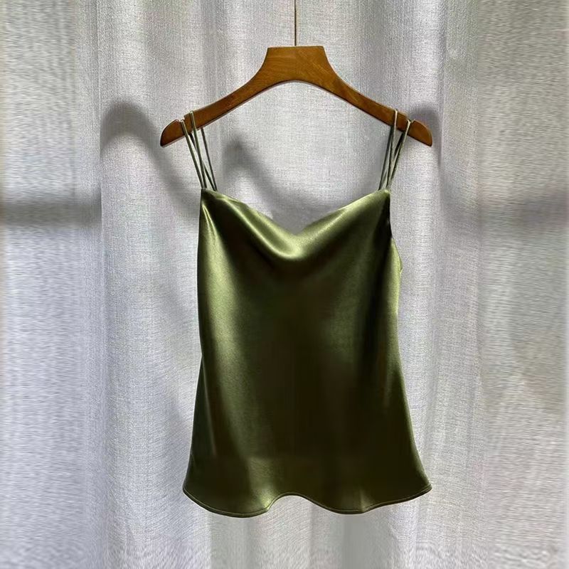 2025 Sexy Satin Silk Camisole  - Silk Camisole Work recension och pris