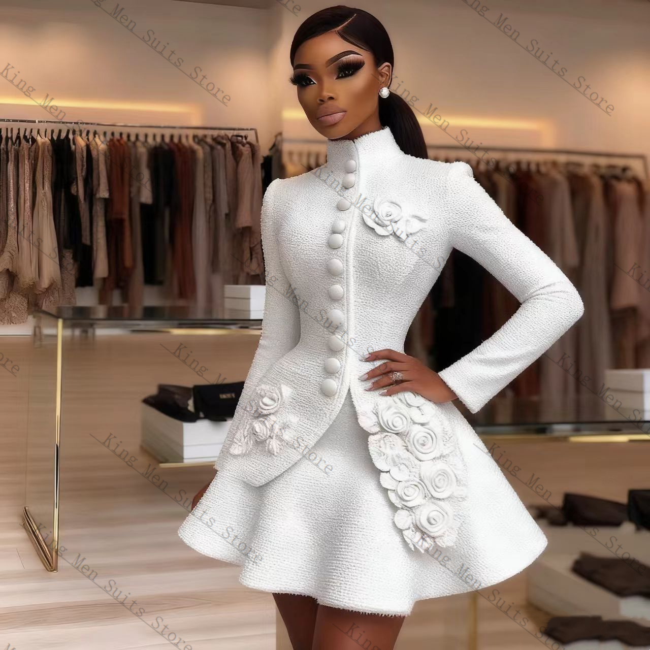 Luxury White Women Suit Set 2  - Women'S Formal Wear Tuxedo recension och pris