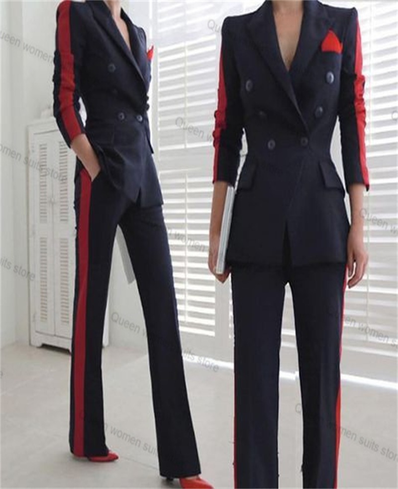 Red Black Autumn Women Suit Se - Women'S Formal Wear Tuxedo recension och pris