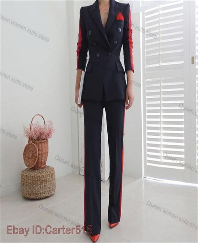 Red Black Autumn Women Suit Se - Women'S Formal Wear Tuxedo recension och pris