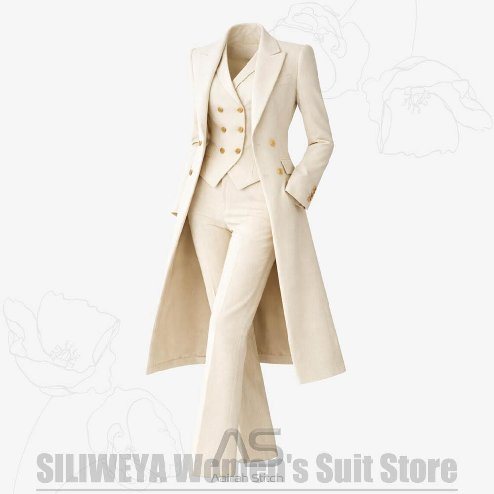 Women's Suit 3 Piece Double Br - Women Formal Wear For Party recension och pris