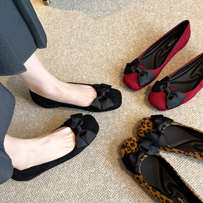 Multi-Color Suede Ballet Flats - Women Formal Wear Shoes recension och pris