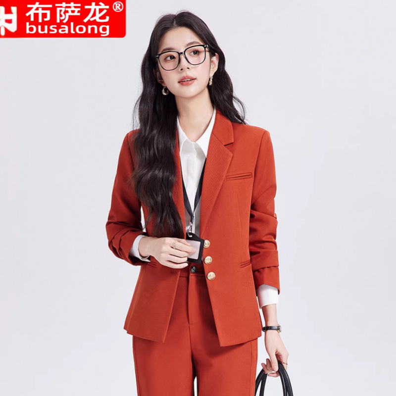 Khaki women's suit set, high-e - Women Formal Wear For Interview recension och pris