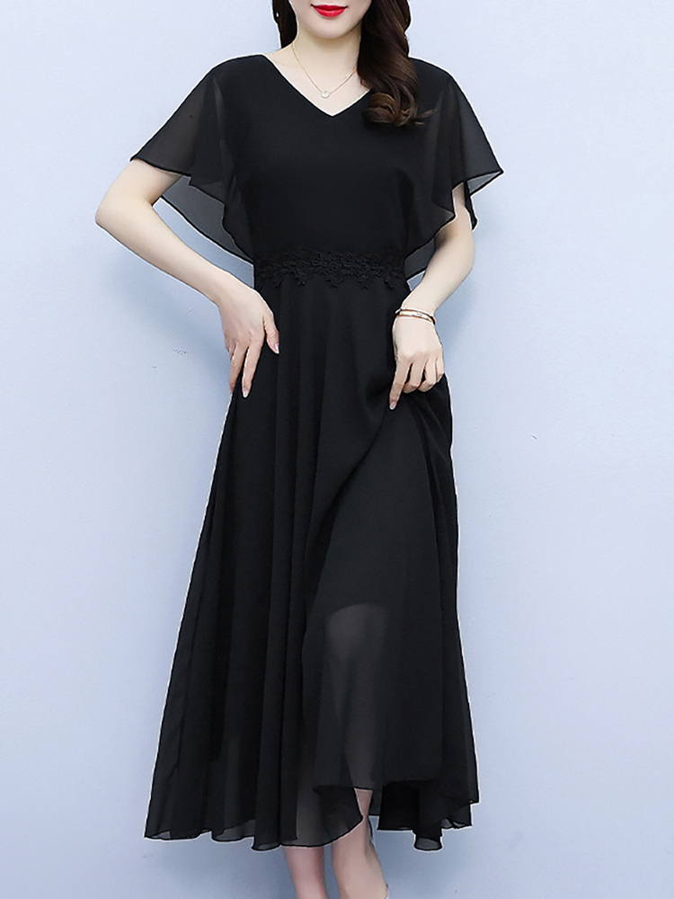 Summer White Chiffon Elegant P - Formal Wear Gowns For Women recension och pris