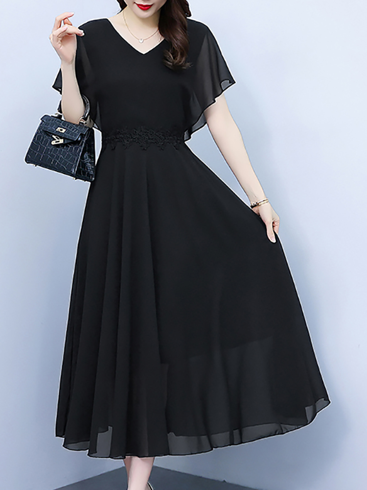 Summer White Chiffon Elegant P - Formal Wear Gowns For Women recension och pris