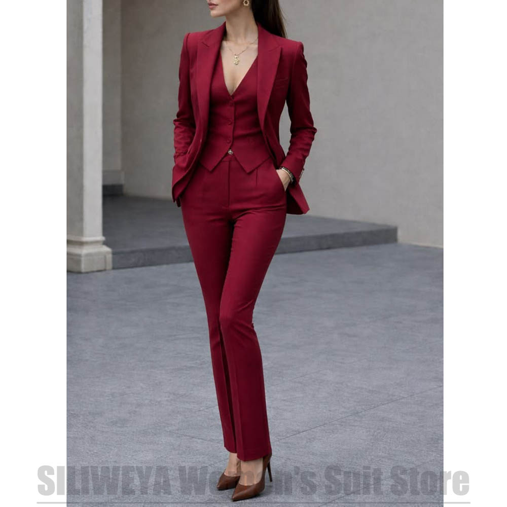 Women 3 Piece Suit Set Blazer  - Women Formal Wear For Party recension och pris